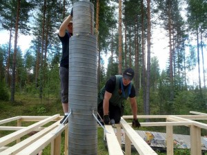 Kiukaan piippu nousee